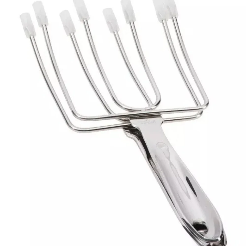 ALL-CLAD Set Of 2 Stainless Steel Turkey Lifters Forks‎ Ergonomic Grip